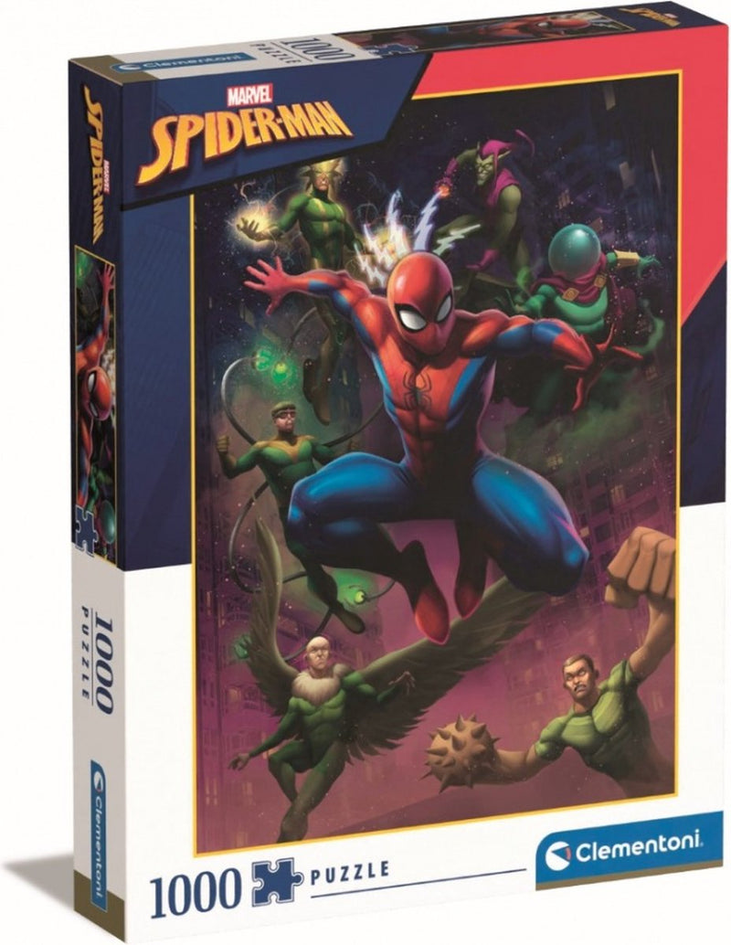 Load image into Gallery viewer, Clementoni legpuzzel marvel spiderman, 1000st.