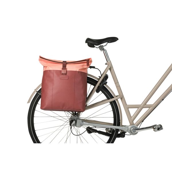 Load image into Gallery viewer, Basil b.v. tas basil vive dubbel bordeaux roze | 35l