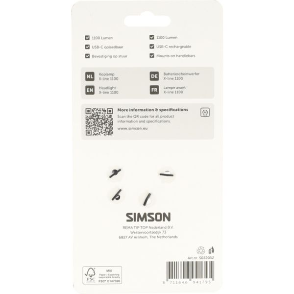 Load image into Gallery viewer, Simson koplamp aurora x-line 1100