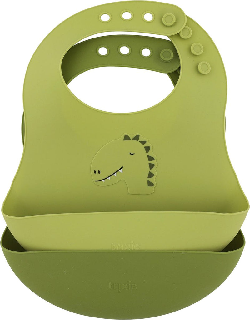 Load image into Gallery viewer, Trixie siliconen slabbetje - mr. dino, 2st.