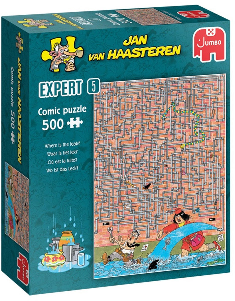 Load image into Gallery viewer, Jan van haasteren legpuzzel expert 05 where is the leak? 500st.