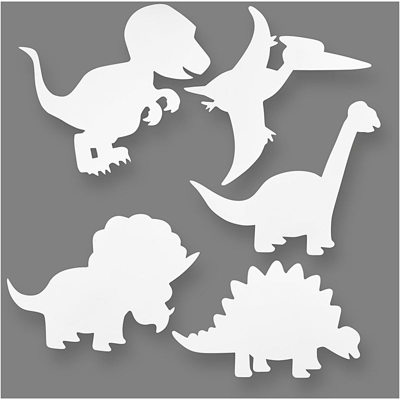 Afbeelding laden in galerijviewer, Https: www.cchobby.nl dinosaurussen-h-15-22-cm-b-24-25-cm-230-gr-wit-16-stuk-1-doos