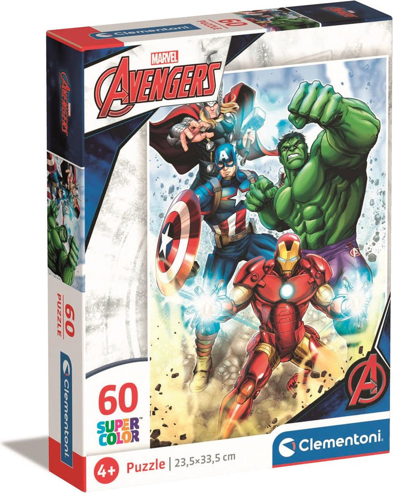 Load image into Gallery viewer, Clementoni legpuzzel super color marvel avengers, 60st.