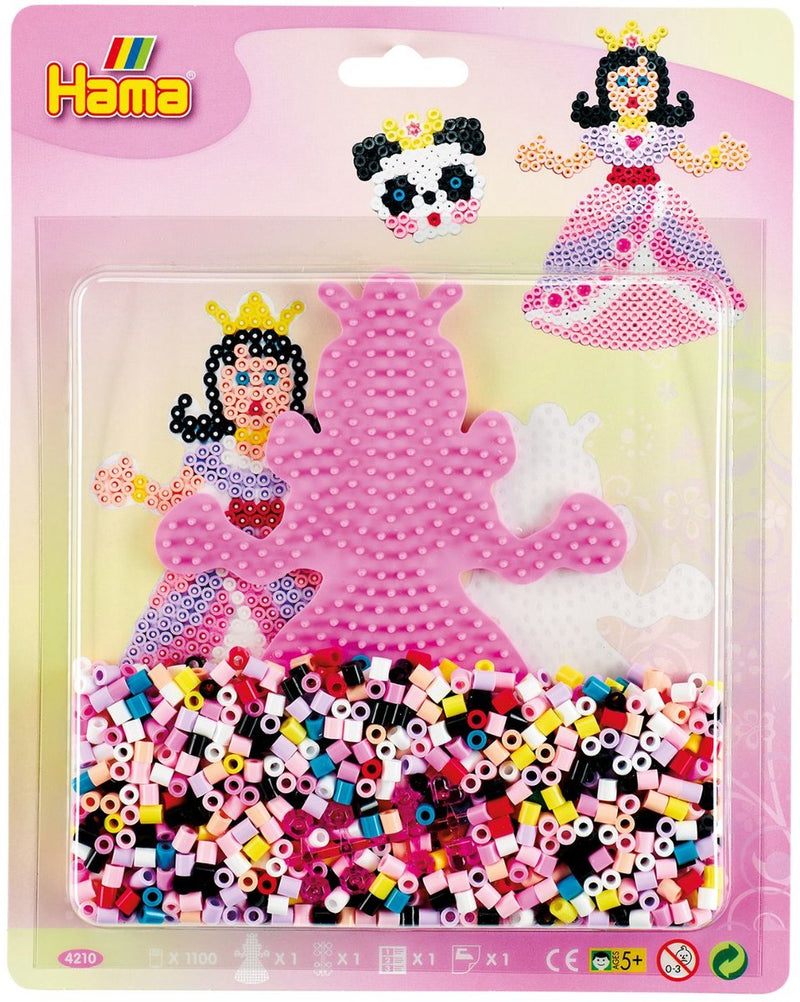 Afbeelding laden in galerijviewer, Hama midi strijkkralenset - prinses, 1100st.