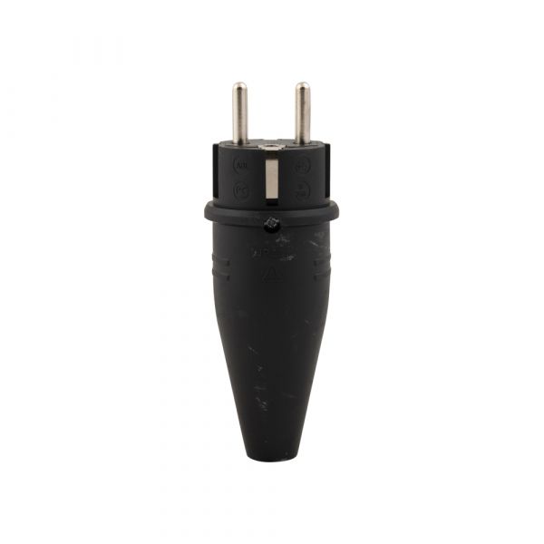 Load image into Gallery viewer, Stekker zwart + ra 16 amp.