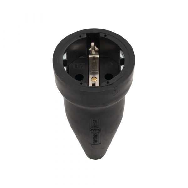 Afbeelding laden in galerijviewer, Stekker zwart contra + ra 16 amp.