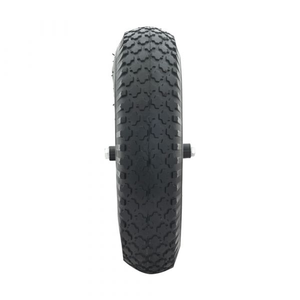 Load image into Gallery viewer, Kruiwagenwiel lucht 400x8 metalen velg
