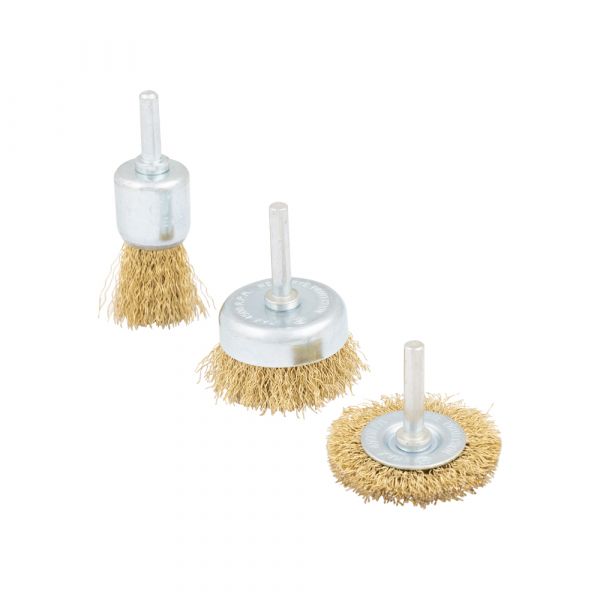 Load image into Gallery viewer, Topgear TOPGEAR Staalborstelset 3 delig rond