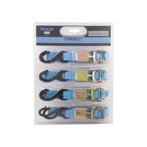 Load image into Gallery viewer, Trailergear spanbandset 4-delig profi