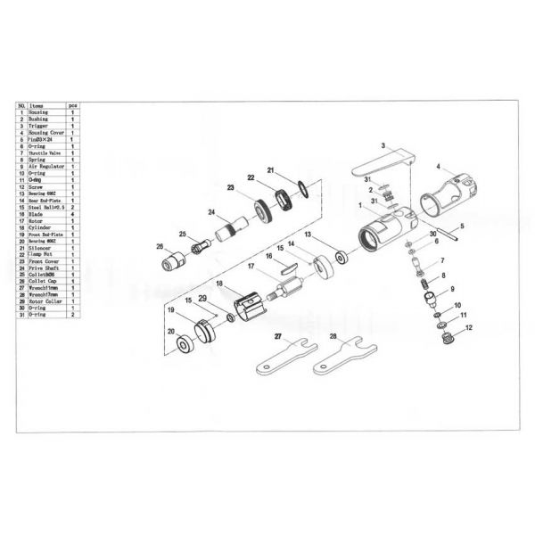 Load image into Gallery viewer, Stiftslijper pneumatisch