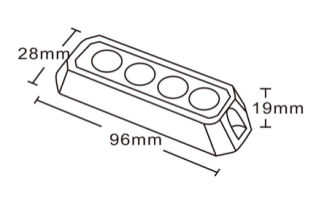 Load image into Gallery viewer, Flitslamp led proline 10-30 volt 4 led