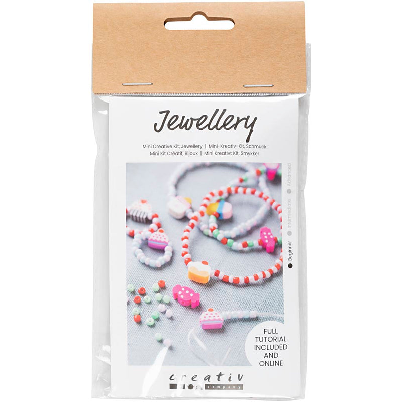 Load image into Gallery viewer, Creativ company https: www.cchobby.nl mini-hobbyset-sieraden-elastische-armband-en-ring-1-doos
