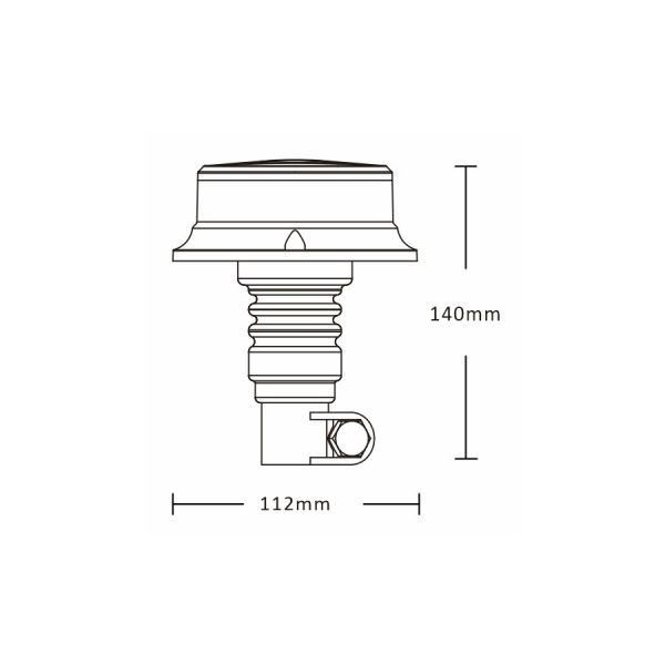 Load image into Gallery viewer, Pic zwaailamp led 12-24v o pro