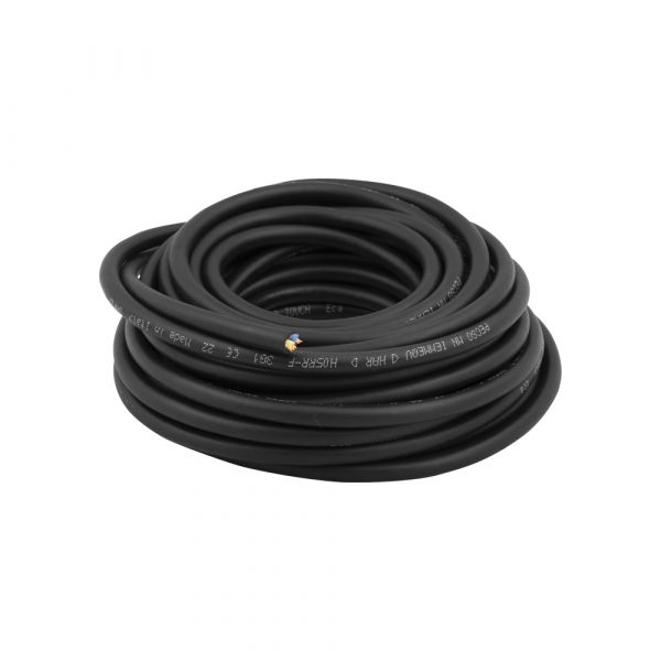 Load image into Gallery viewer, Neopreen kabel 3x1.0 zwart 10 meter
