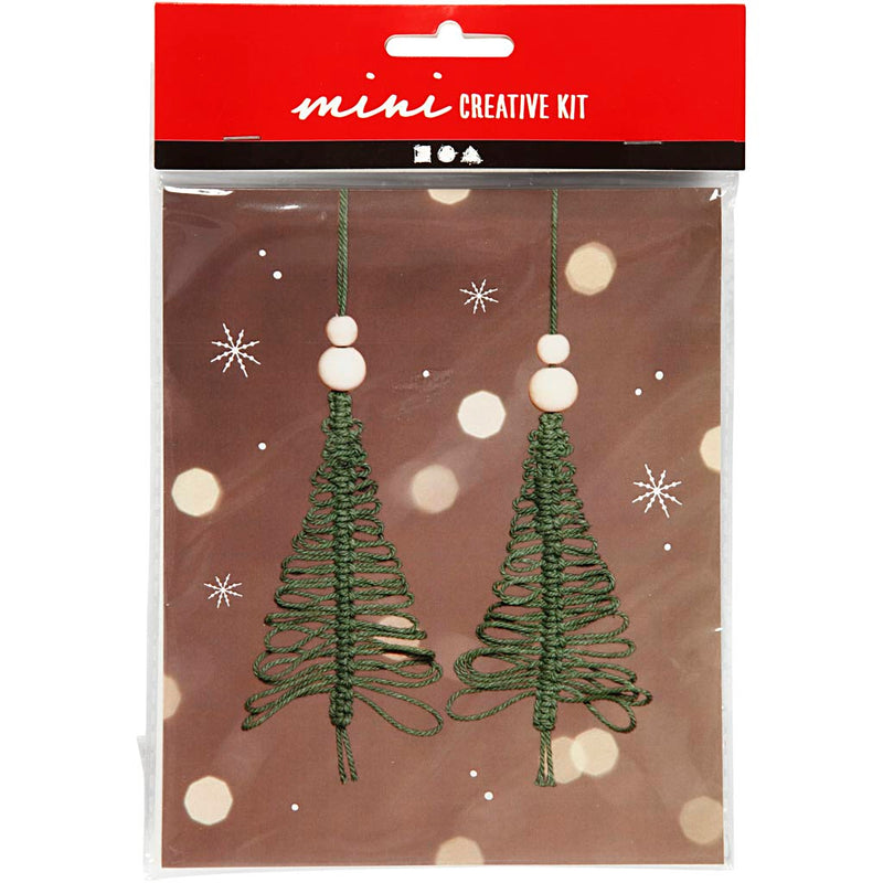 Afbeelding laden in galerijviewer, Https: www.cchobby.nl creative-mini-kit-macrame-kerstboom-h-11-cm-1-doos