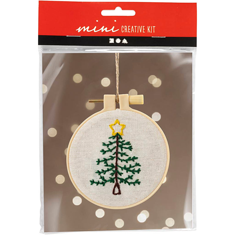 Afbeelding laden in galerijviewer, Https: www.cchobby.nl mini-hobbyset-borduurwerk-kerstboom-1-doos