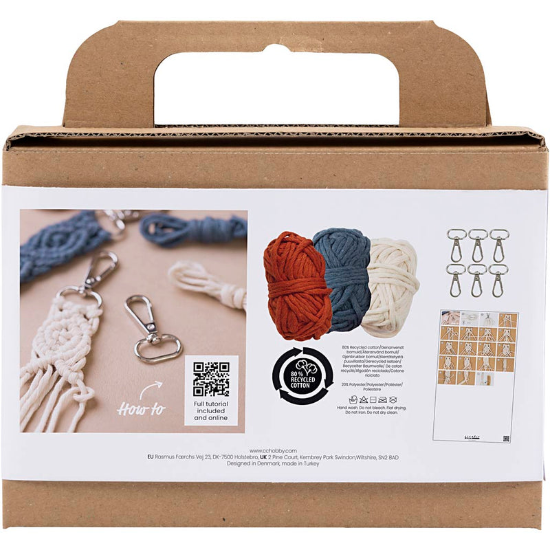 Load image into Gallery viewer, Creativ company https: www.cchobby.nl mini-hobbyset-macrame-sleutelhangers-1-doos