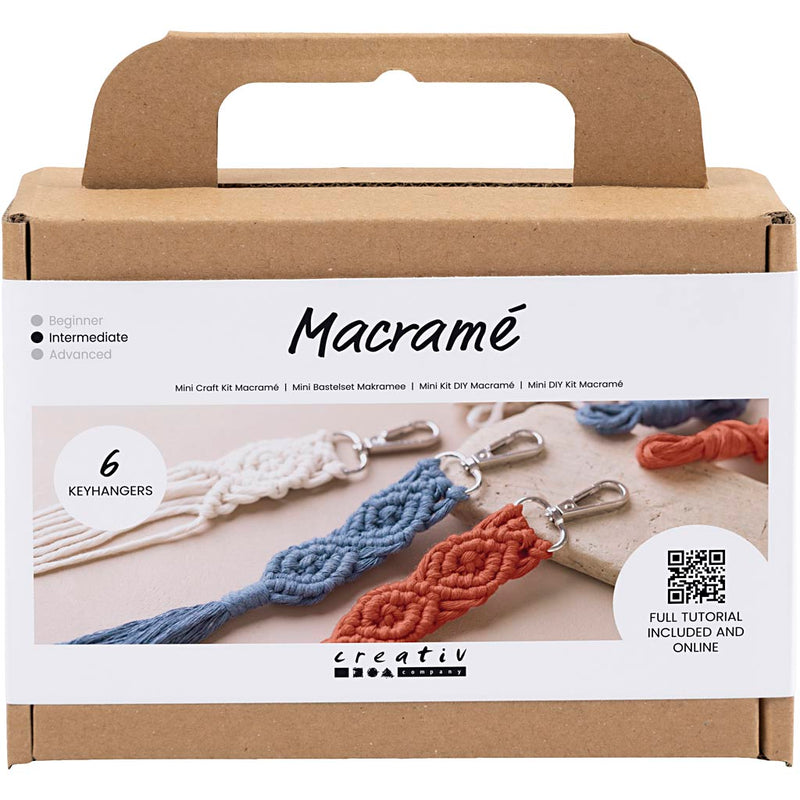 Load image into Gallery viewer, Creativ company https: www.cchobby.nl mini-hobbyset-macrame-sleutelhangers-1-doos