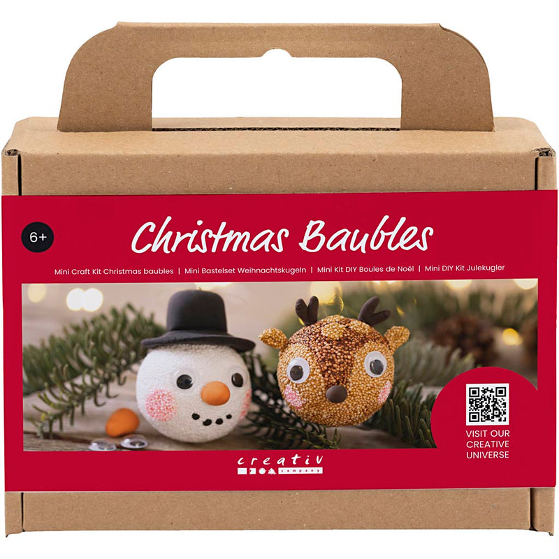 Afbeelding laden in galerijviewer, Https: www.cchobby.nl mini-hobbyset-kerstballen-rendier-en-sneeuwpop-1-doos
