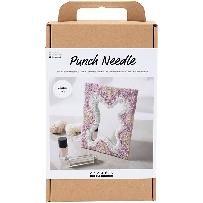 Load image into Gallery viewer, Creativ company https: www.cchobby.nl hobbyset-punch-needle-spiegel-pastelkleuren-1-doos