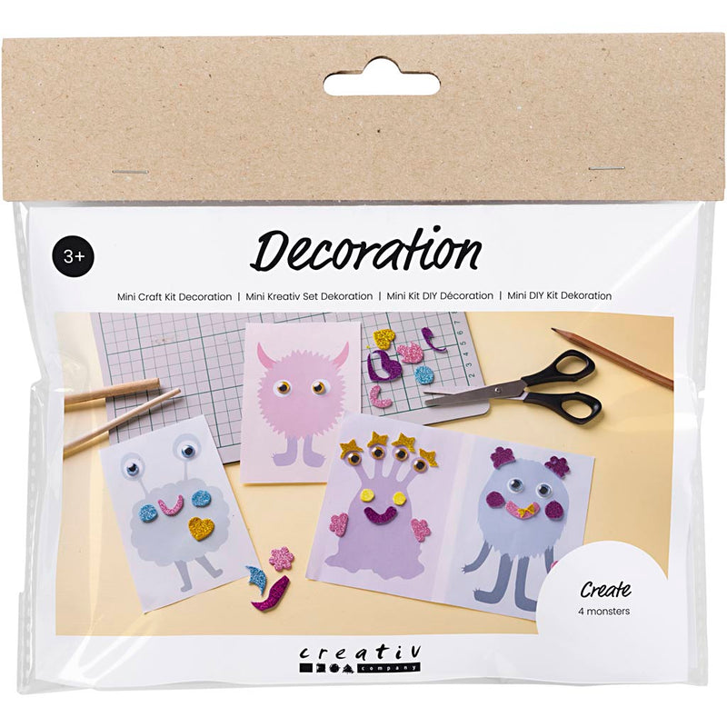 Afbeelding laden in galerijviewer, Https: www.cchobby.nl mini-hobbyset-decoratie-monstercollage-pastel-blauw-pastel-groen-pastel-roze-pastel-paars-1-doos