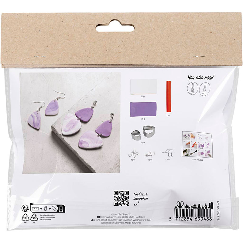Load image into Gallery viewer, Creative company mini hobbyset sieraden oorbellen paars