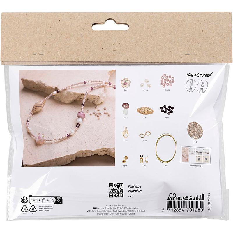 Load image into Gallery viewer, Creativ company https: www.cchobby.nl mini-hobbyset-sieraden-stoere-halsketting-roze-harmonie-1-doos