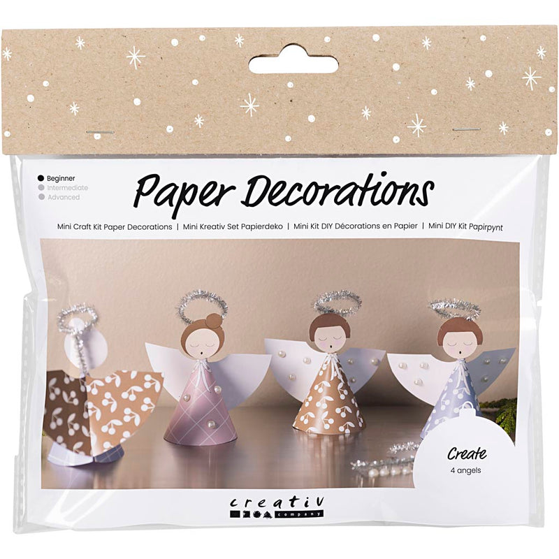 Afbeelding laden in galerijviewer, Https: www.cchobby.nl mini-hobbyset-decoraties-van-papier-engelen-diverse-kleuren-1-doos