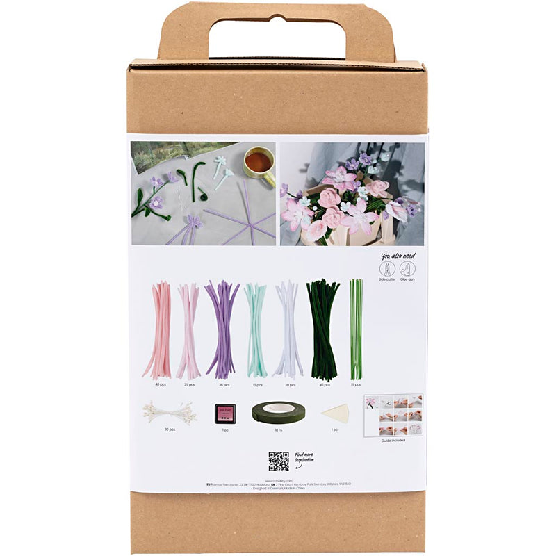 Load image into Gallery viewer, Https: www.cchobby.nl hobbyset-bloemen-van-chenilledraad-bloemen-pastelkleuren-1-doos