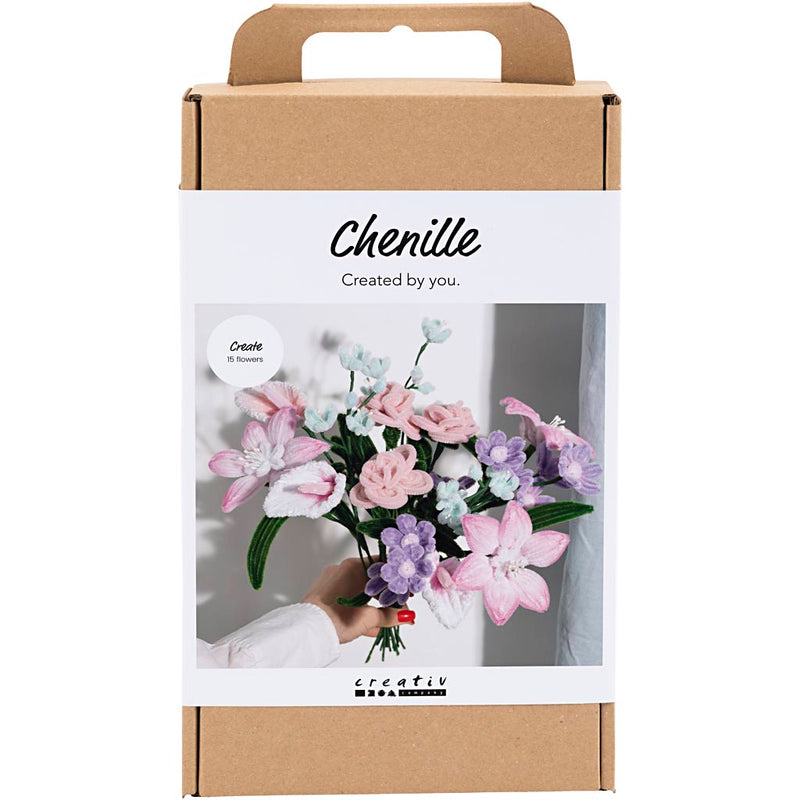 Load image into Gallery viewer, Https: www.cchobby.nl hobbyset-bloemen-van-chenilledraad-bloemen-pastelkleuren-1-doos