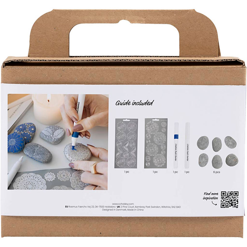 Load image into Gallery viewer, Creativ company mini hobbyset steendecoratie blauw