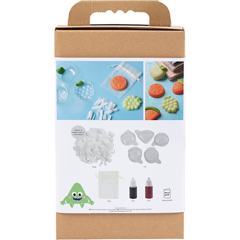 Load image into Gallery viewer, Creativ company hobbyset zeep maken fruit groen en oranje