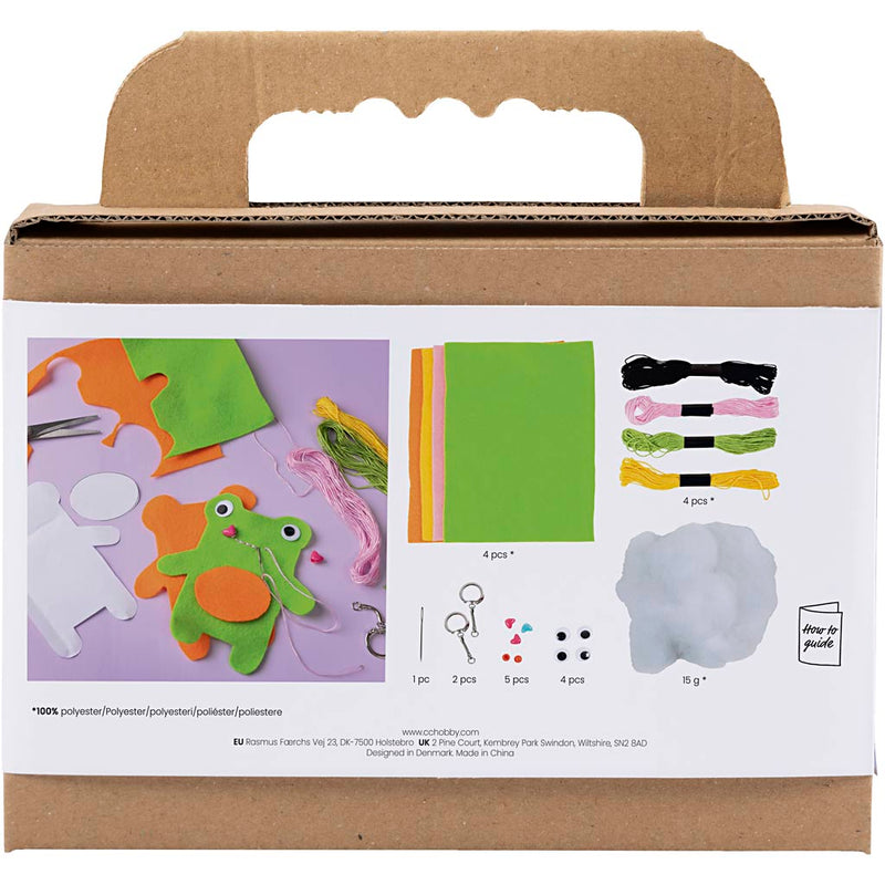 Afbeelding laden in galerijviewer, Https: www.cchobby.nl mini-hobbyset-naaien-kikker-en-teddybeer-diverse-kleuren-1-doos