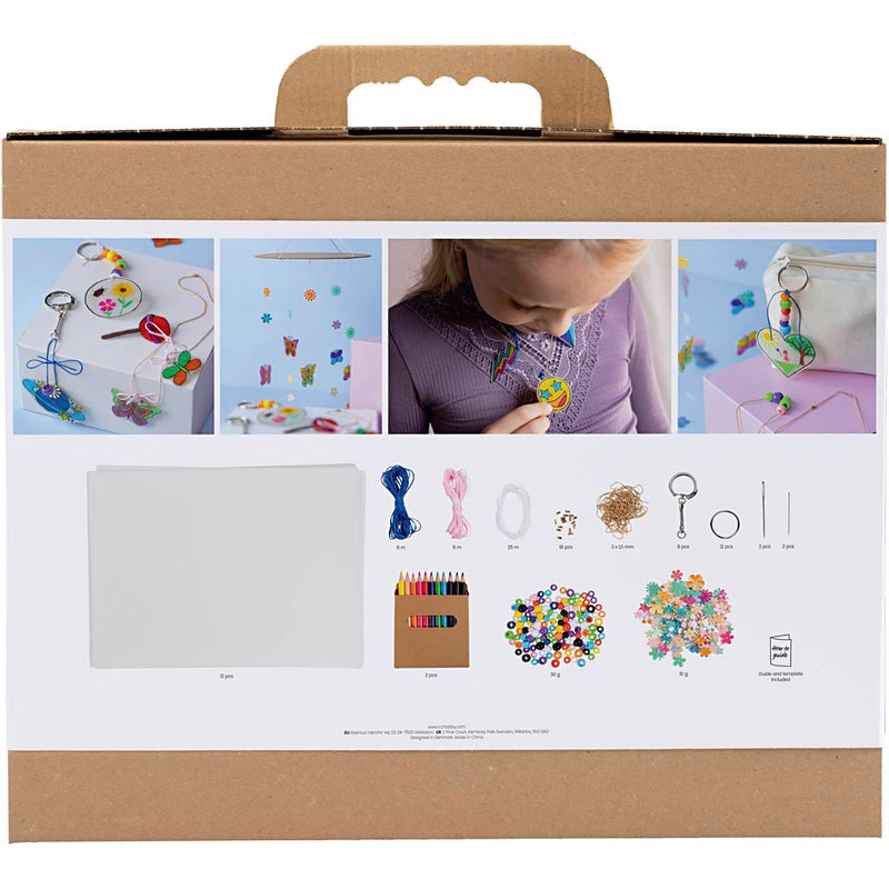Load image into Gallery viewer, Creativ company http: www.cchobby.nl groepsset-krimpfolie-mobiel-halsketting-armband-sleutelhanger-diverse-kleuren-1-doos