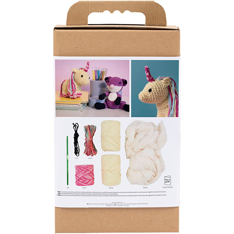 Load image into Gallery viewer, Creativ company hobbyset amigurumi eenhoorn