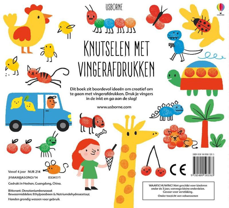 Load image into Gallery viewer, Wpg uitgevers stempelen met vingerafdrukken. 4+