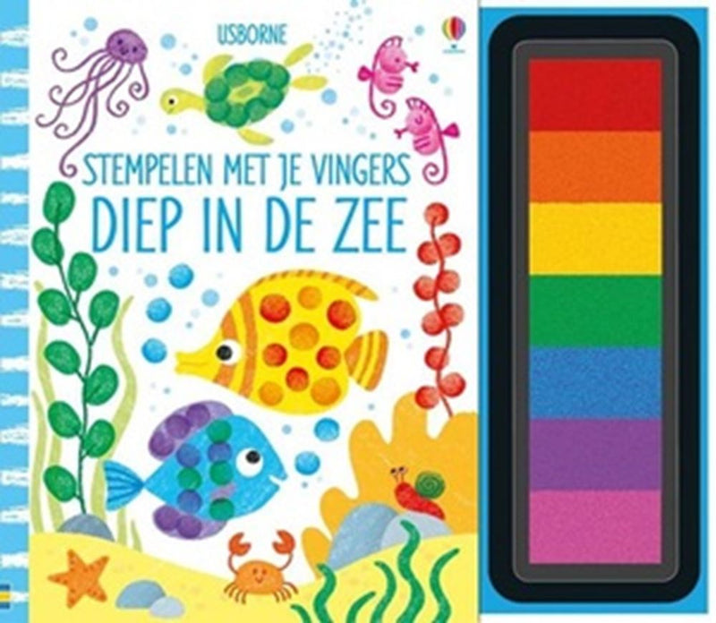 Load image into Gallery viewer, Wpg uitgevers stempelen met je vingers - diep in de zee