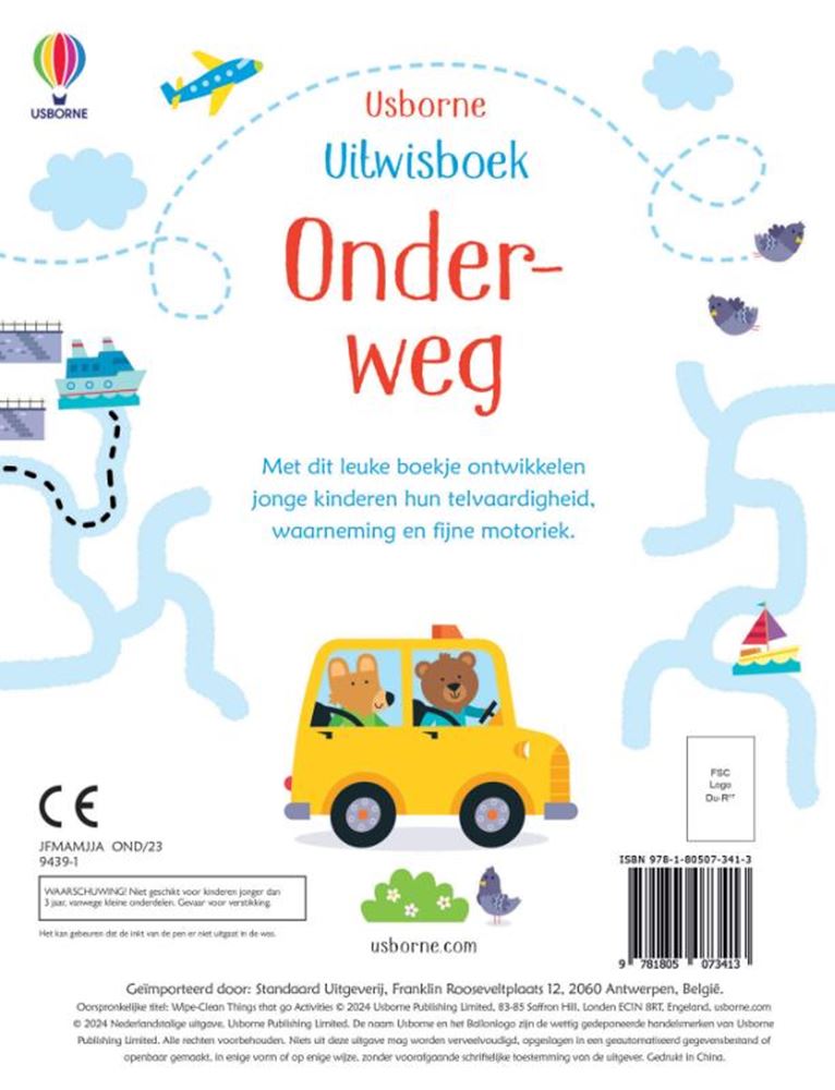 Load image into Gallery viewer, Uitwisboek met stift. onderweg 3+