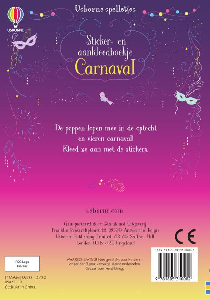 Load image into Gallery viewer, Sticker en aankleedboekje carnaval.