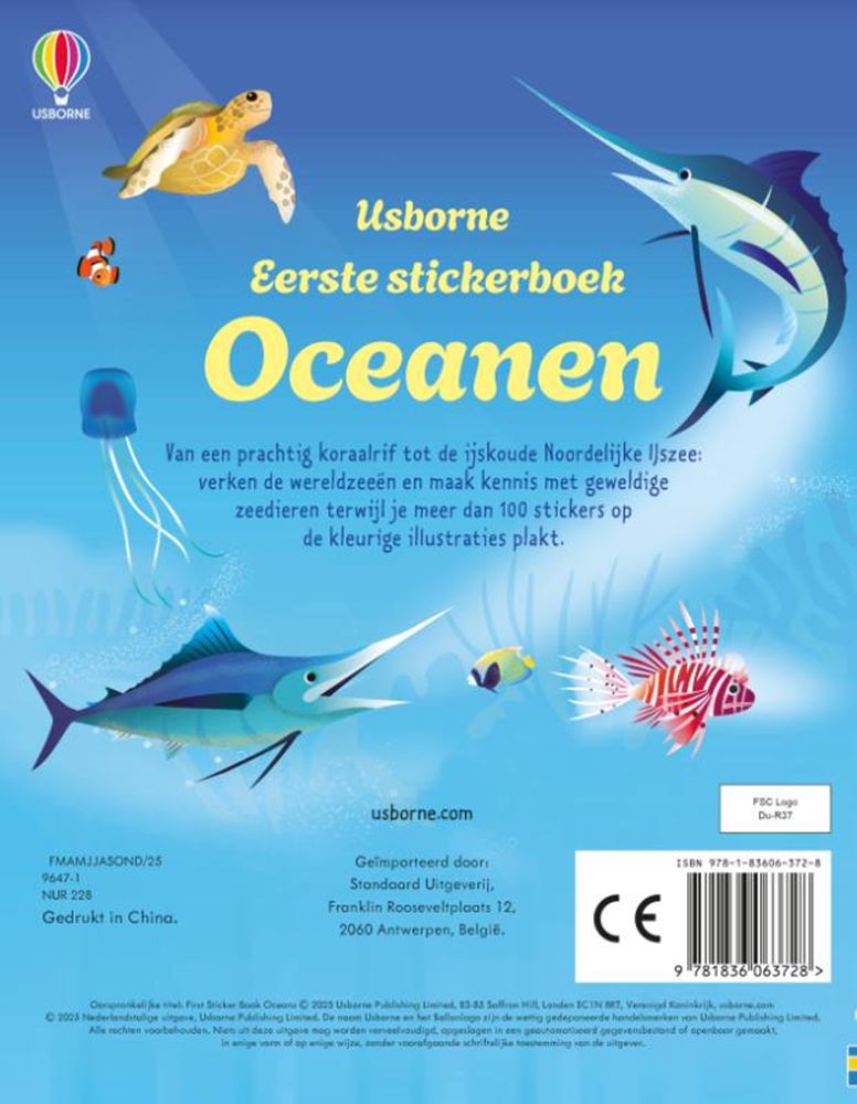 Load image into Gallery viewer, Stickerboek: oceanen. 3+
