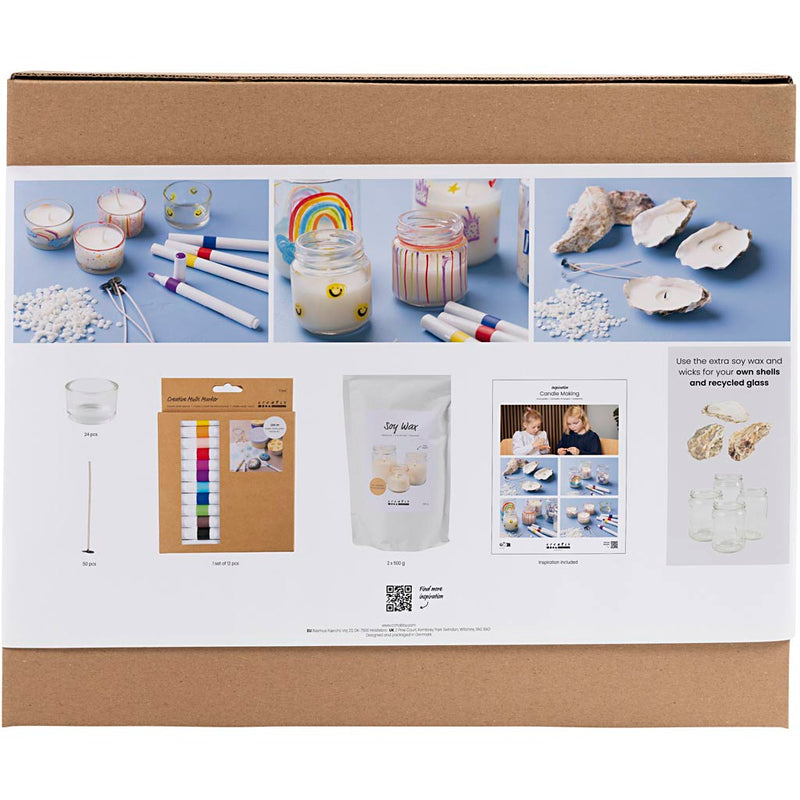 Load image into Gallery viewer, Creativ company https: www.cchobby.nl groepsset-kaarsen-maken-kaarsenhouders-voor-theelichtjes-1-doos