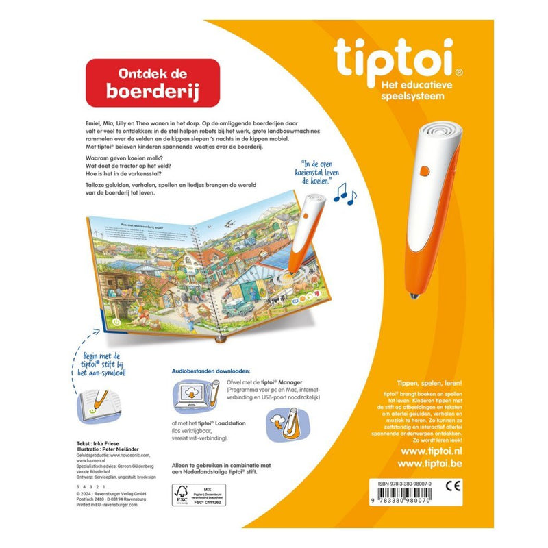 Load image into Gallery viewer, Ravensburger tiptoi® boek ontdek de boerderij
