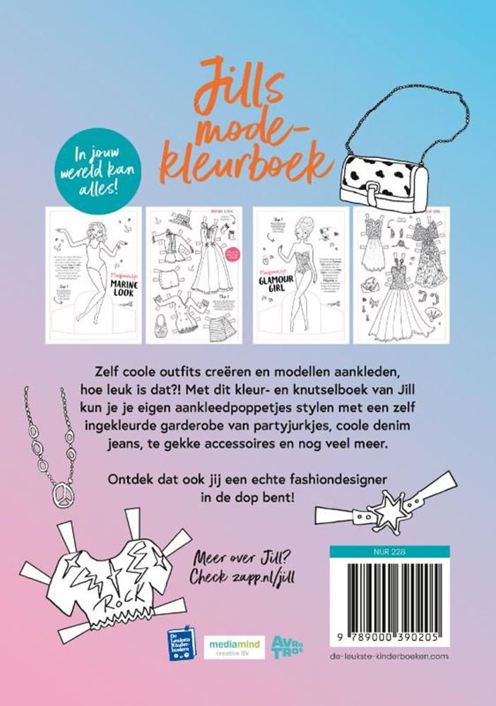 Load image into Gallery viewer, Jills mode-kleurboek 7+