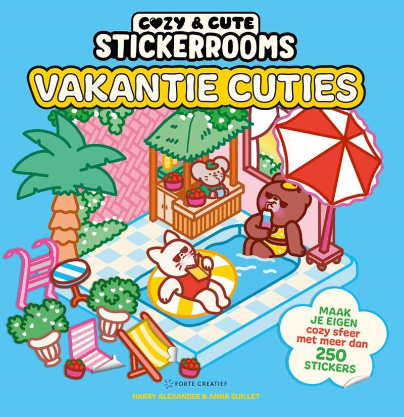 Load image into Gallery viewer, Cozy stickerboek vakantie cuties -