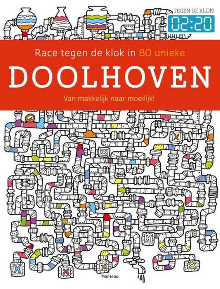 Load image into Gallery viewer, Merkloos sans marque race tegen de klok in 80 unieke doolhoven - maze puzzel