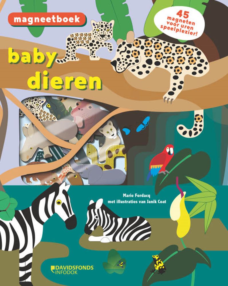 Load image into Gallery viewer, Babydieren (magneetboek). 3+