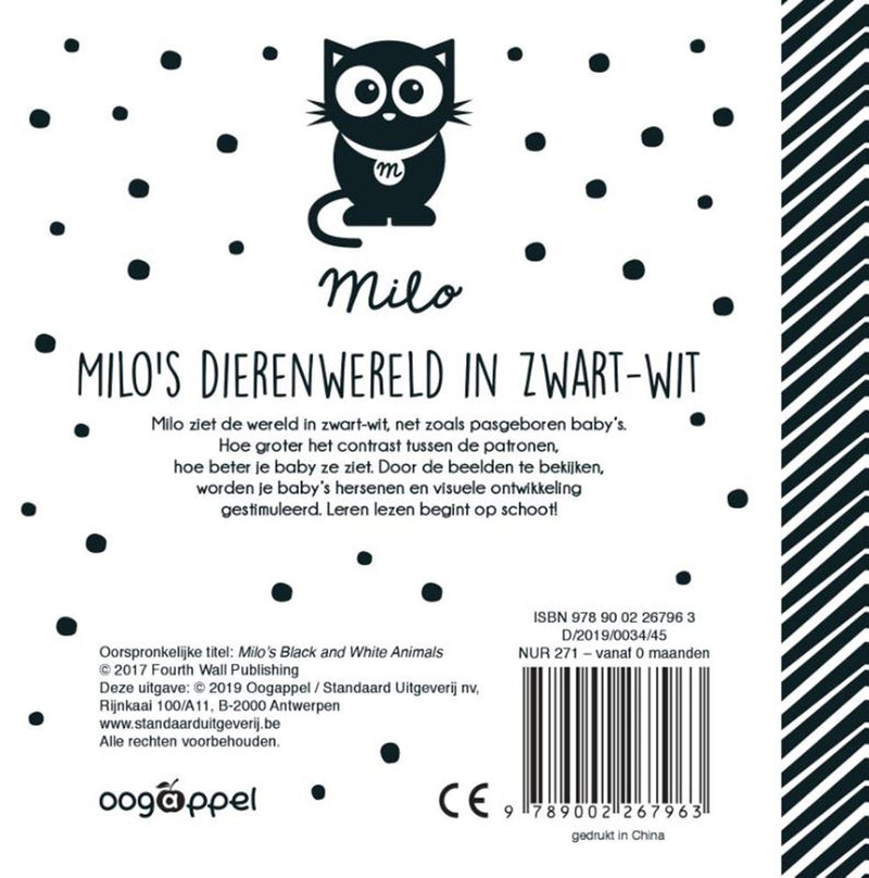 Load image into Gallery viewer, Milo's dierenwereld in zwart-wit. 0+