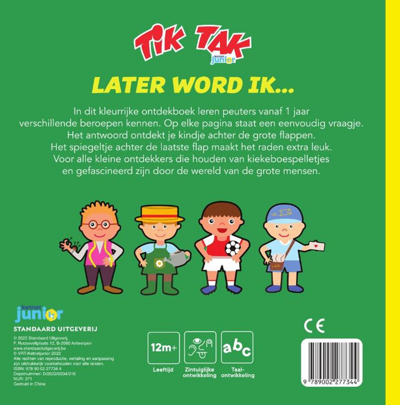 Load image into Gallery viewer, Tik tak, later word ik. kartonboek. 2+
