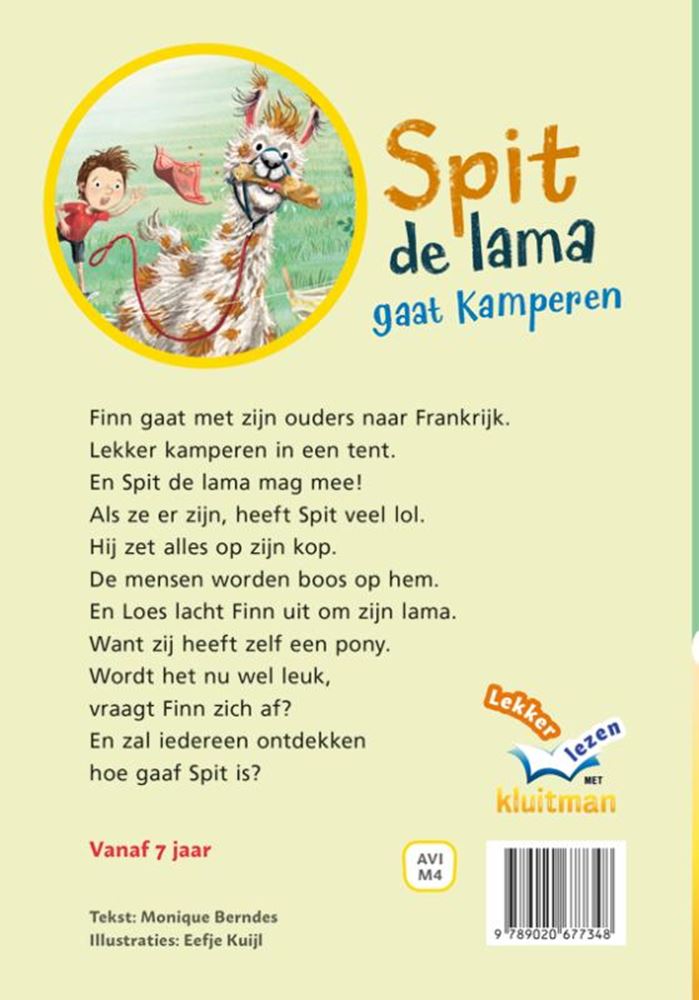 Load image into Gallery viewer, Avi-m4: spit de lama gaat kamperen.
