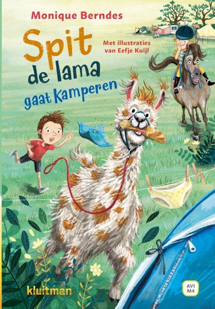 Load image into Gallery viewer, Avi-m4: spit de lama gaat kamperen.